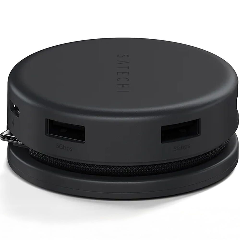 Adapter HUB 7in1 USB C Satechi Multiport ST-POTG7C Mitternachtsschwarz – Bild 9