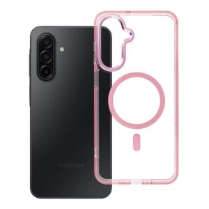 Hülle FRAME CLEAR HYBRID MAG COVER kompatibel mit MagSafe für SAMSUNG A17 in Puderpink