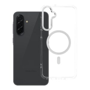 Hülle FRAME CLEAR HYBRID MAG COVER kompatibel mit MagSafe für SAMSUNG A16 transparent