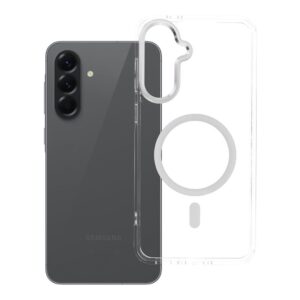 Hülle FRAME CLEAR HYBRID MAG COVER kompatibel mit MagSafe für SAMSUNG A56 transparent