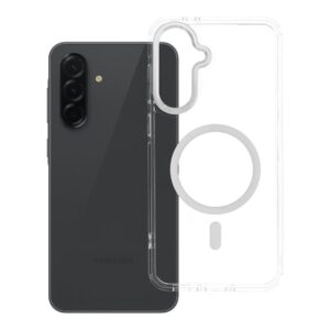 Hülle FRAME CLEAR HYBRID MAG COVER kompatibel mit MagSafe für SAMSUNG A36 transparent