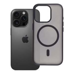 Hülle für iPhone 16 PRO Flexline Mag Cover kompatibel mit MagSafe, schwarz