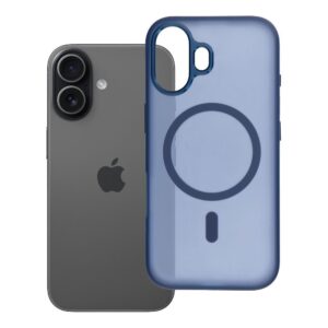 Hülle für iPhone 17 Flexline Mag Cover kompatibel mit MagSafe, marineblau