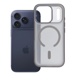 Hülle für iPhone 17 PRO Flexline Mag Cover kompatibel mit MagSafe, Grau