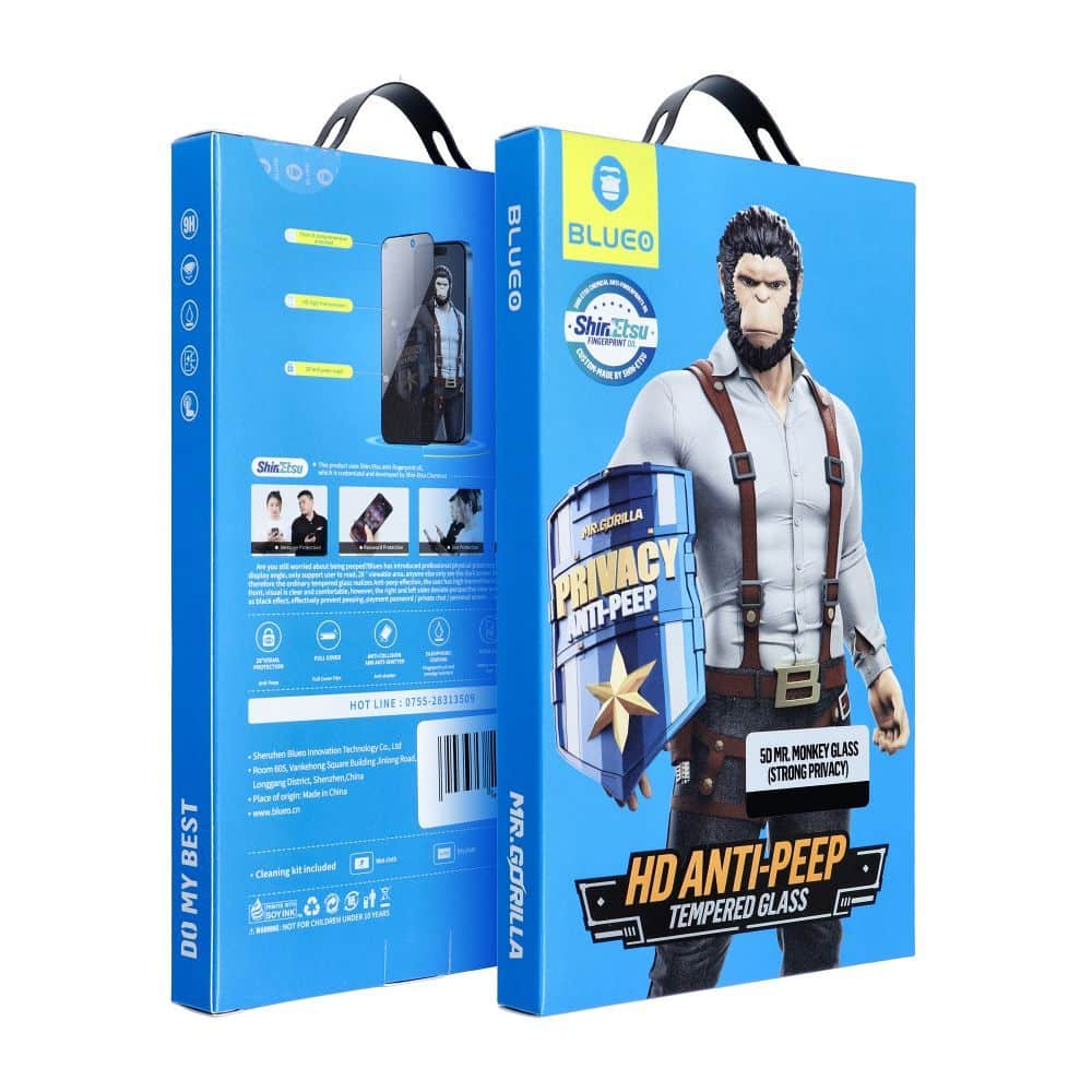 5D Mr. Monkey Glass – für Samsung Galaxy S26 Ultra schwarz (Strong Privacy) – Bild 5