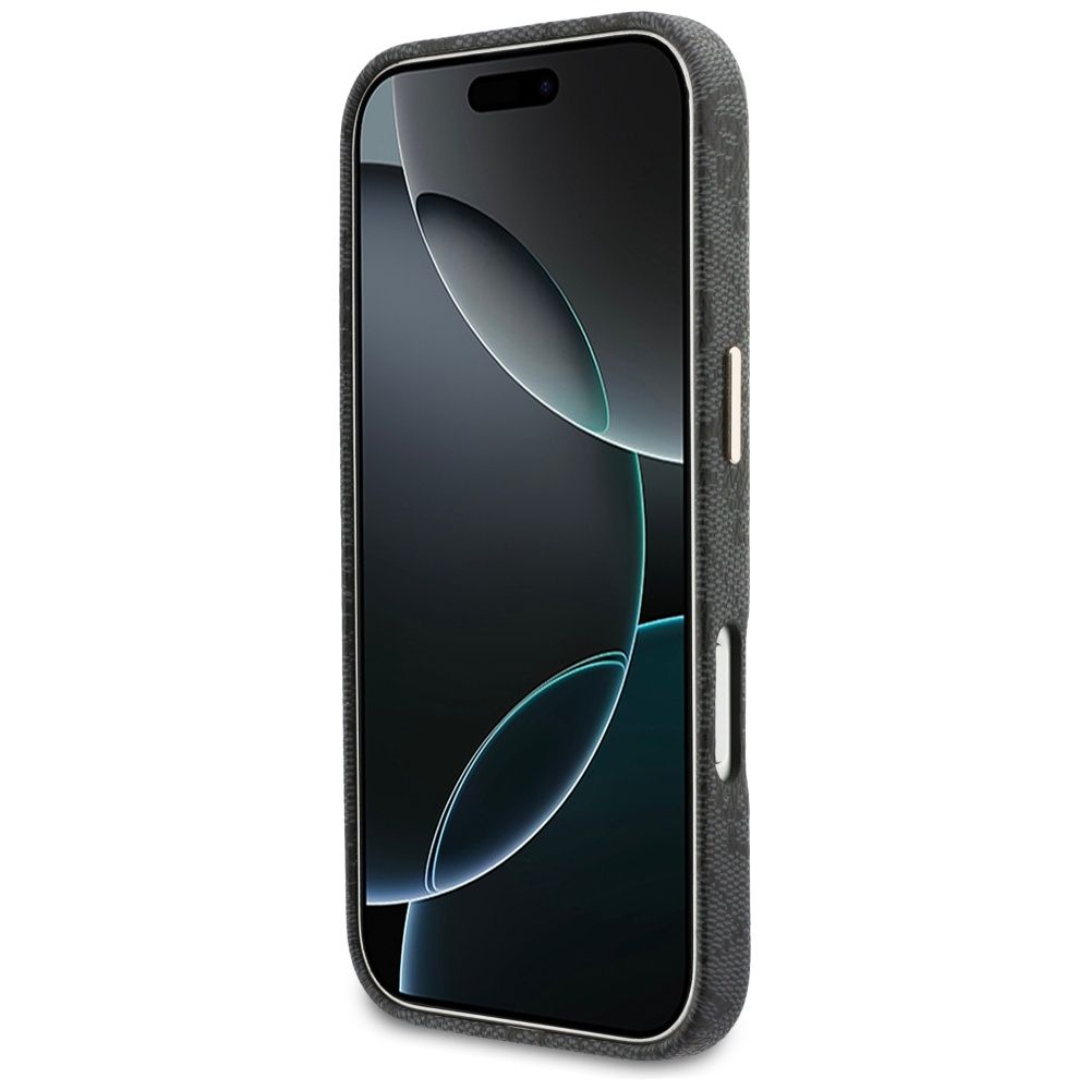 GUESS Hülle für iPhone 17 Pro Max kompatibel mit MagSafe GUHMP17X5P4FWMSK (PU FW 4G Script) schwarz – Bild 6