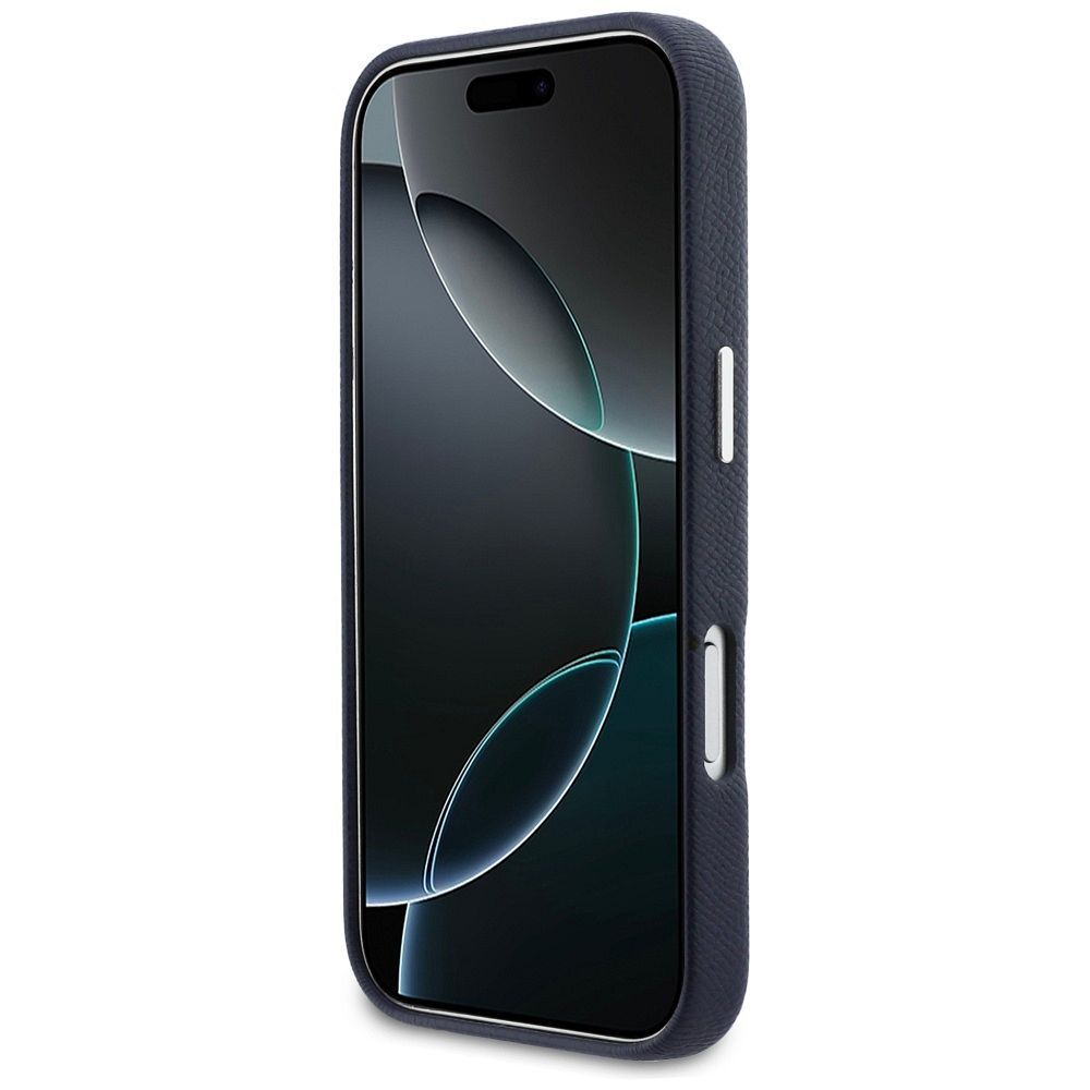 KARL LAGERFELD Hülle für iPhone 17 Pro Max kompatibel mit MagSafe KLHMP17X6PFKCLB (PU FW mit K&C Head Pin) Blau – Bild 6