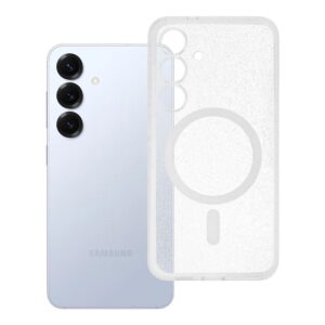 CLEAR MAG COVER Handyhülle kompatibel mit MagSafe für SAMSUNG S25, transparent