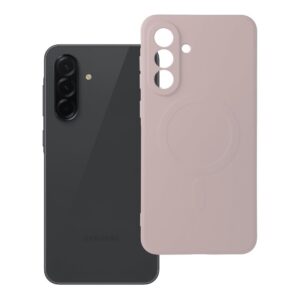 SILICONE MAG COVER Handyhülle kompatibel mit MagSafe für SAMSUNG A36 in Rosa