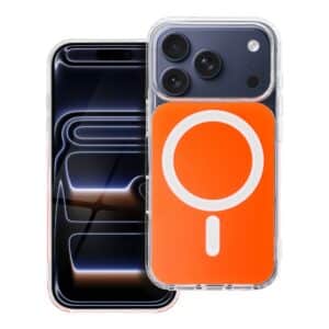 CLEAR FUSION MAG COVER Hülle kompatibel mit MagSafe für SAMSUNG A37 Hermès Orange