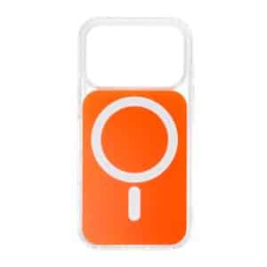 CLEAR FUSION MAG COVER Hülle kompatibel mit MagSafe für SAMSUNG S26 Plus in Hermes Orange