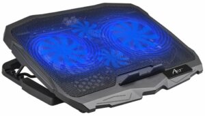 Kühlständer für Laptop ART P4 2 x USB A LED Schwarz