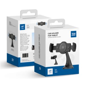BLUE STAR Breiter Auto-Halter für Tablets 4–13" zur Befestigung an der Windschutzscheibe, schwarz