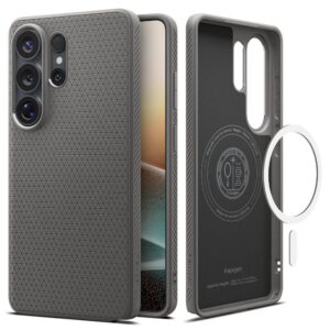 SPIGEN Hülle LIQUID AIR MAG kompatibel mit MagSafe für SAMSUNG S26 Ultra in Marmor-Grau
