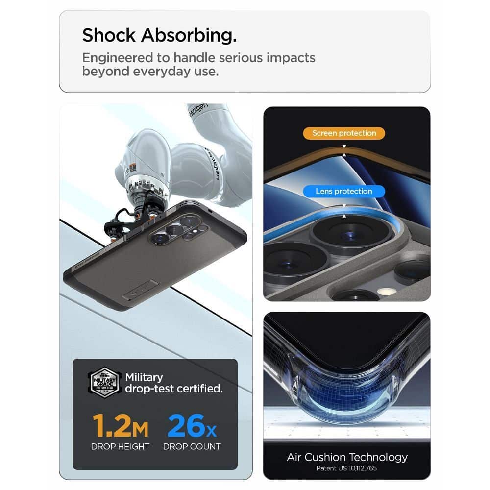 SPIGEN Hülle TOUGH ARMOR kompatibel mit MagSafe für SAMSUNG S26 Ultra in Gunmetal – Bild 12