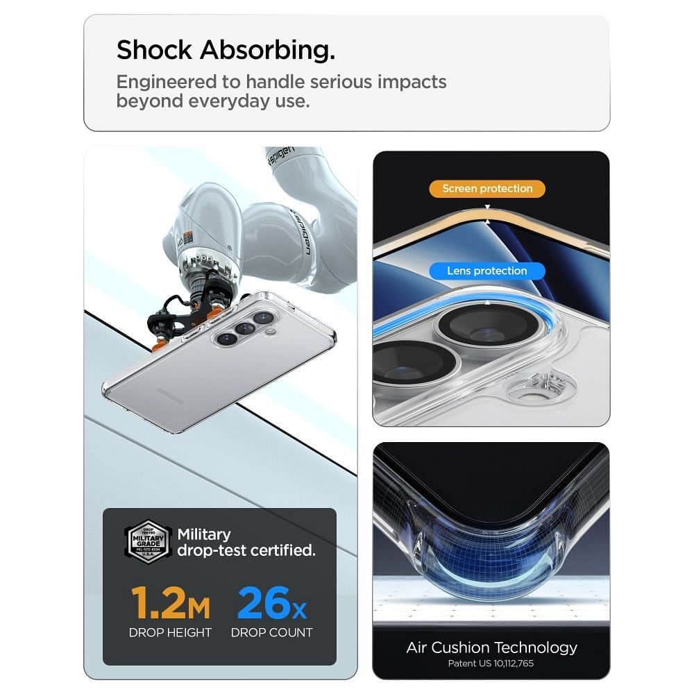 SPIGEN Hülle ULTRA HYBRID für SAMSUNG S26 Plus kristallklar – Bild 9