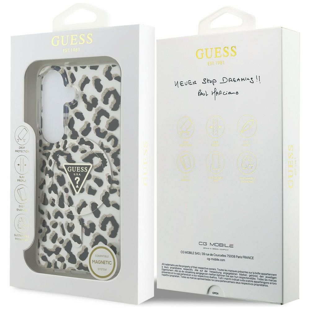 GUESS Hülle für SAMSUNG S26 GUHMS26SHLEGTGLK (Magnetische IML Leo-Dreieck) Schwarz – Bild 9