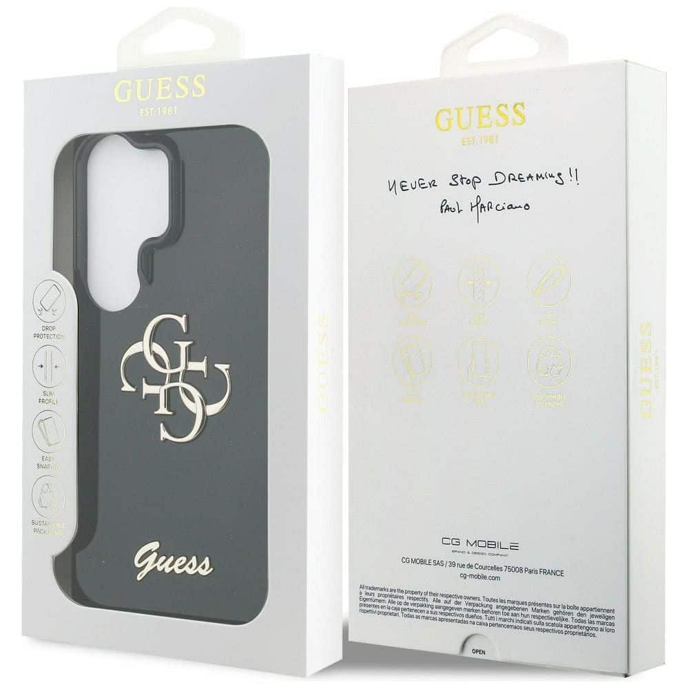 GUESS Hülle für SAMSUNG S26 Ultra GUHMS26LHGTMLCGK (IML Big Metal 4G und Script) Schwarz – Bild 9