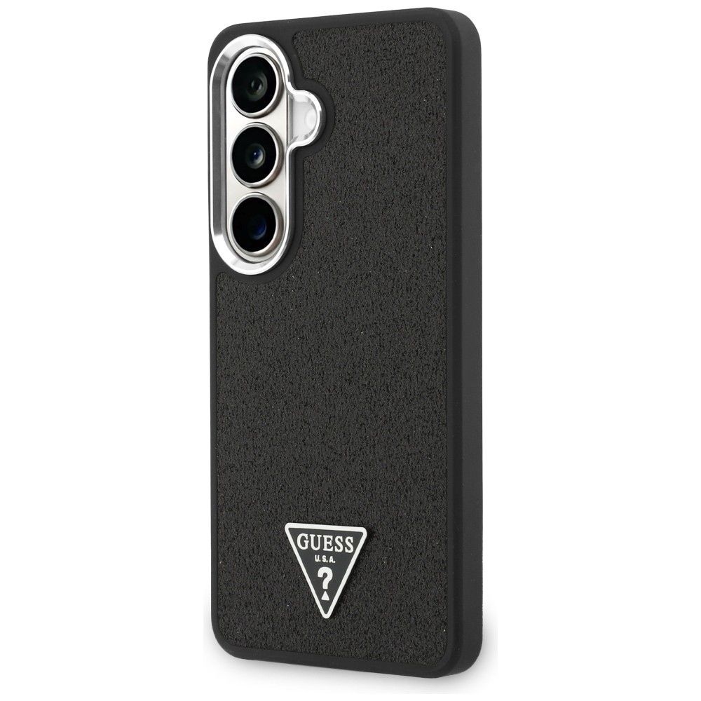 GUESS Hülle für SAMSUNG S26 GUHMS26SPFGTSCMK (Fixed Glitter Triangle MagSafe) schwarz – Bild 3