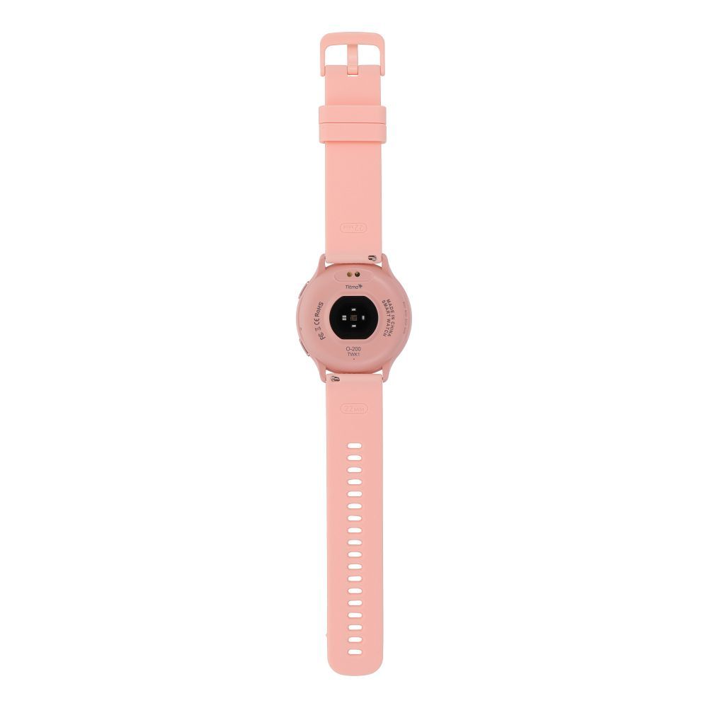 Smartwatch TITMO O-200 (GPS, AMOLED, Bluetooth-Anrufe, Silikonarmband) Pink – Bild 6