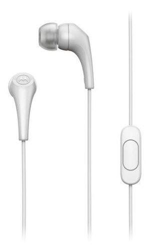 Kabelgebundene Kopfhörer mit Mikrofon 3,5 mm MOTOROLA Ear Buds 2-S weiß