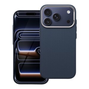 Hülle für iPhone 16e (SE4 2025) / 17e Kevlar kompatibel mit MagSafe blau