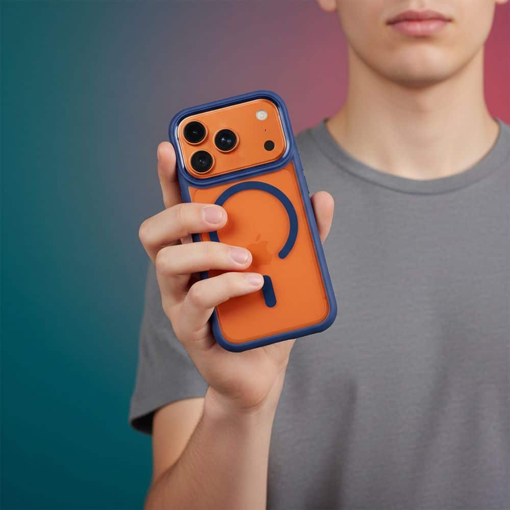 ROAR Case MAG BUMPER kompatibel mit MagSafe für IPHONE 17 Air in Navyblau – Bild 5