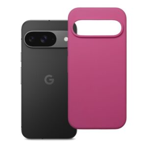 SILICONE 2mm Handyhülle für GOOGLE PIXEL 9 in Rosa