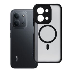 FULL MATTE MAG COVER kompatibel mit MagSafe für XIAOMI REDMI 15C (173,16 x 81,07 x 8,2 mm) Schwarz