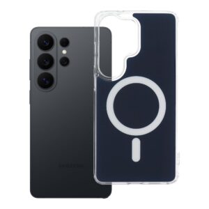 CLEAR FUSION MAG COVER Hülle kompatibel mit MagSafe für SAMSUNG S26 Ultra, Marineblau