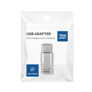Adapter Micro USB zu Typ C Blue Star – Weiß