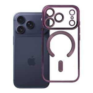 ELECTRO MAG COVER Handyhülle kompatibel mit MagSafe für iPhone 17 Pro lila