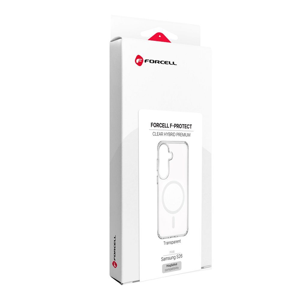 Hülle für Samsung S26 Forcell F-Protect Clear Hybrid Premium kompatibel mit MagSafe transparent – Bild 12