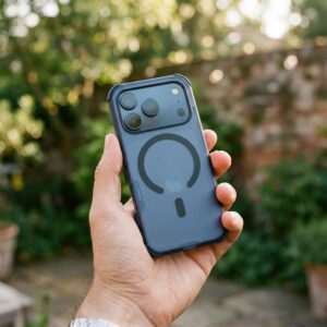 Hülle für iPhone 17 Pro / 18 Pro (niedriger Kamera-Rand) Forcell F-Protect BumperX Premium kompatibel mit MagSafe navyblau – Bild 4