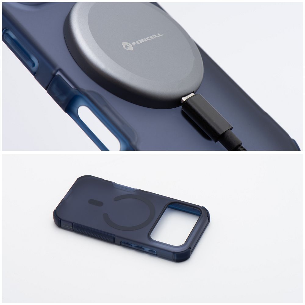 Hülle für iPhone 17 Pro / 18 Pro (niedriger Kamera-Rand) Forcell F-Protect BumperX Premium kompatibel mit MagSafe navyblau – Bild 6