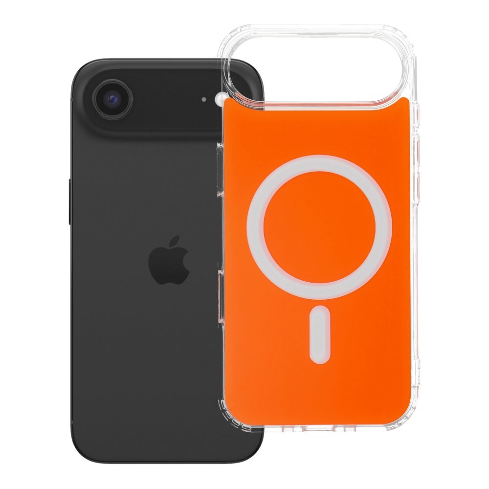 CLEAR FUSION MAG COVER Hülle kompatibel mit MagSafe für IPHONE 17 Air hermes orange