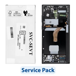 ServicePack LCD-Display SAMSUNG S22 Ultra S908 Graphite GH82-27488E
