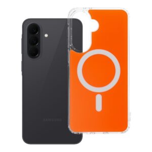CLEAR FUSION MAG COVER Hülle kompatibel mit MagSafe für SAMSUNG A37 Hermès Orange