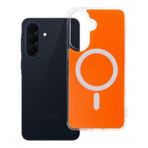 CLEAR FUSION MAG COVER Hülle kompatibel mit MagSafe für SAMSUNG A57 in Hermes Orange