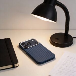Hülle für iPhone 15 Kevlar kompatibel mit MagSafe, blau – Bild 6