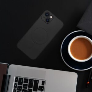 Hülle für iPhone 17 Pro / 18 Pro Silicone Mag Cover kompatibel mit MagSafe (Kameraschutz) Schwarz – Bild 2