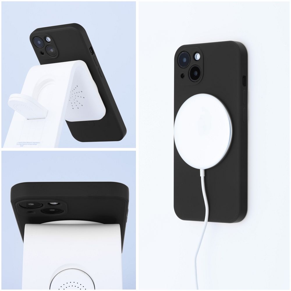 Hülle für iPhone 17 Pro / 18 Pro Silicone Mag Cover kompatibel mit MagSafe (Kameraschutz) Schwarz – Bild 7