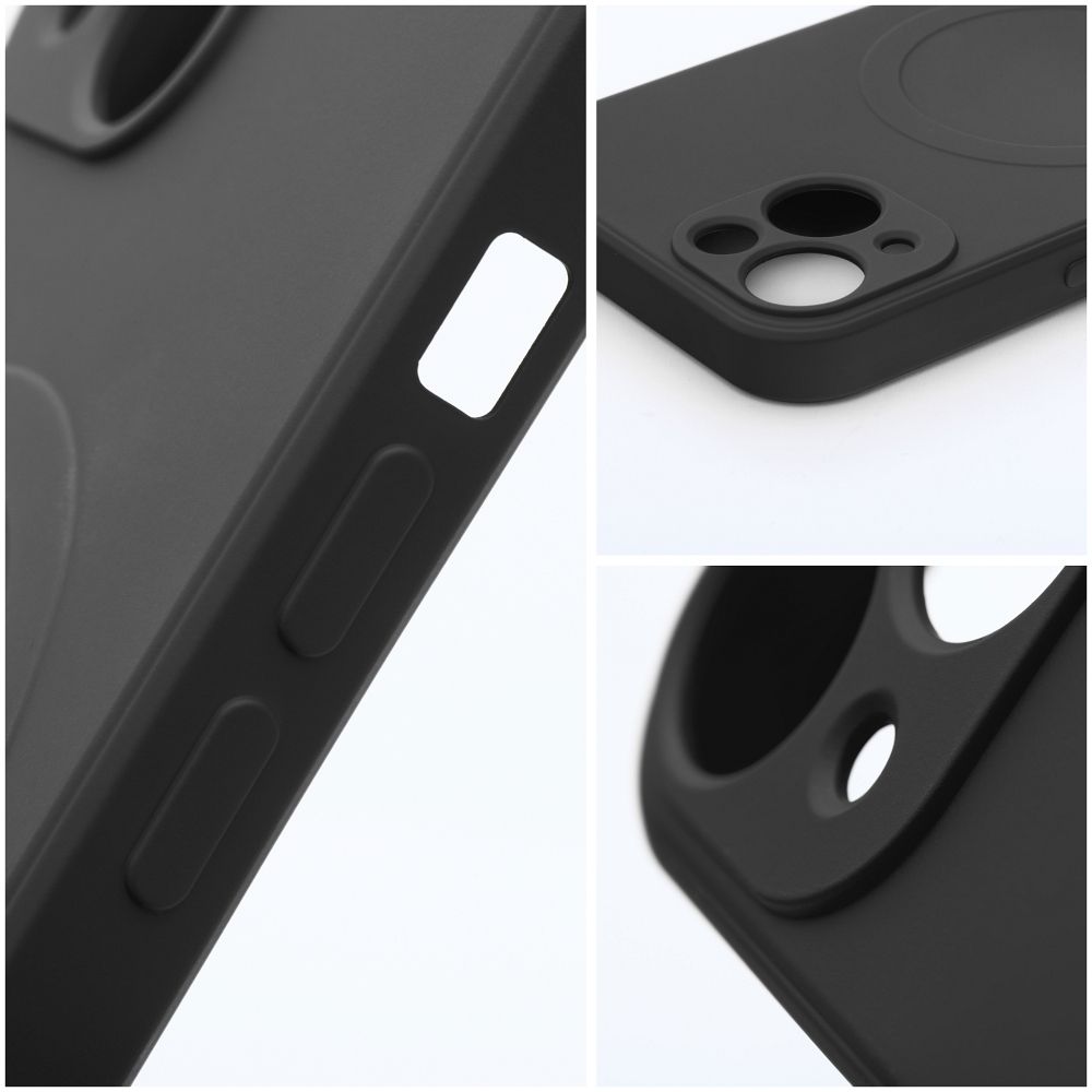 Hülle für iPhone 17 Pro / 18 Pro Silicone Mag Cover kompatibel mit MagSafe (Kameraschutz) Schwarz – Bild 8