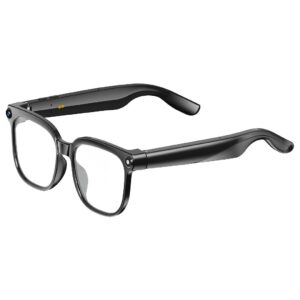 Intelligente AI-Brille mit Musik und Aufnahmefunktion, transparentes Glas, TITMO G-200 schwarz – Bild 9