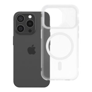 Case for iPhone 15 PRO Aurora compatible with MagSafe white