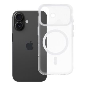 Case for iPhone 16 Aurora compatible with MagSafe white