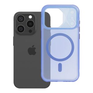 Case for iPhone 15 PRO Aurora compatible with MagSafe blue