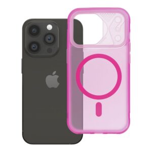 Case for iPhone 14 PRO Aurora compatible with MagSafe pink