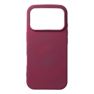 Hülle für iPhone 17 Pro / 18 Pro Silikon Dunkelkirschrot
