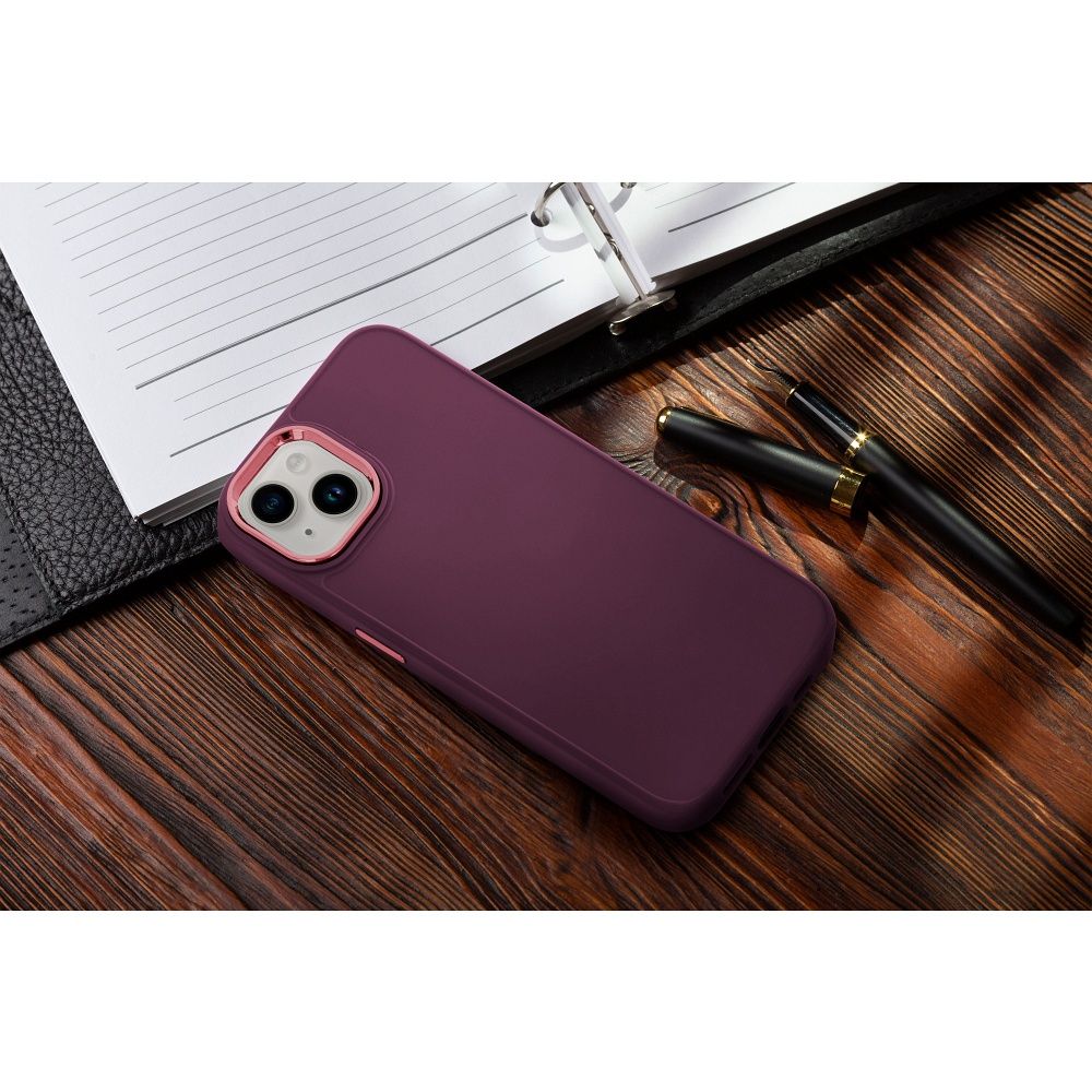 Hülle für iPhone 17 Pro / 18 Pro Frame Dunkelkirsch – Bild 3